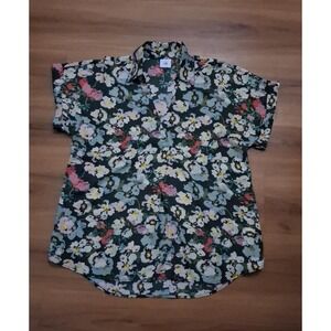 Womens CAbi Floral Boho Deep V-Neck Colorful Blouse Top Shirt